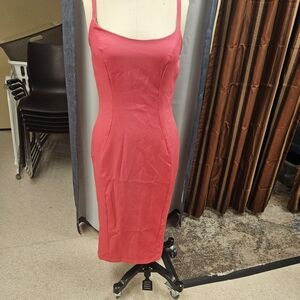 Pinup couture pink wiggle dress